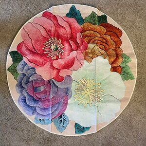 39" Flowered Area Rug